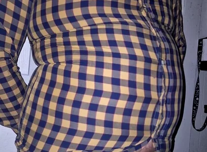 Popping My Button up on My Belly