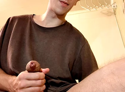 Getting anal orgasm with pink rubber penis