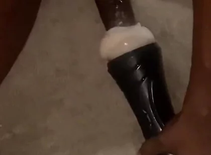 On My Knees Fucking Torch Fake Pussy