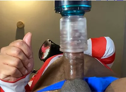 Automasturbator Milks Out A Moaning Cumshot From Masked Man