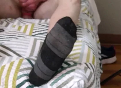 Watch Me Bust Stroke Close up Laying Down on Bed