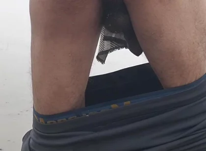 Horny Young Boy Fuck Ass with Toy Inside Pond