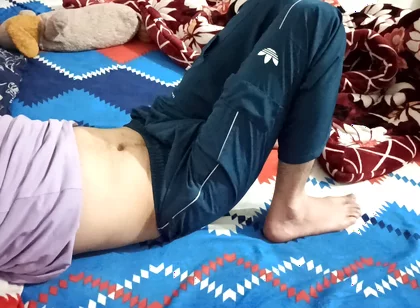 He Refusing but I Touch His Cock and Then Gave Him Handjob
