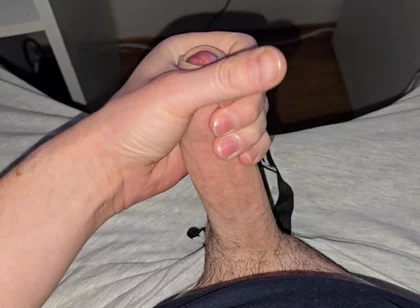 Morning Big Dick Masturbation - Close-up POV Cumshot