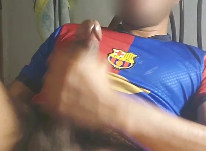 Masturbating a Big Cock