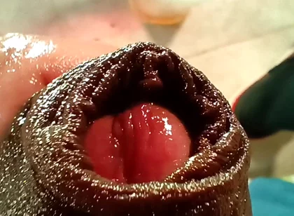 Sexy Colombian Man Urinating and Playing with His Foreskin