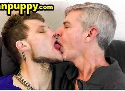 Richard Lennox And Jake Skittles Voraciously Kissing Each Other