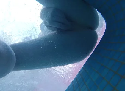 Amateur Pale Skin Redhead Guy with Hot Smooth Bum Caught Soft Playing (handjob, Footjob, Quick Blowjob, Ass Playing) Underwater