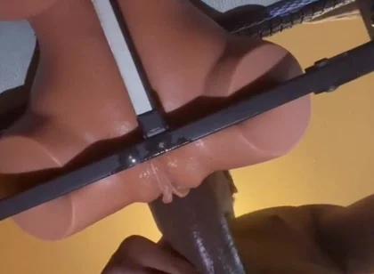 Pounding Fake Pussy Silicone Doll Cumming Hard