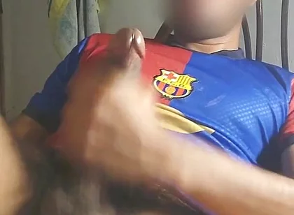 Masturbating a Big Cock