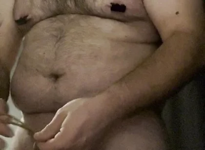 Cock and Ball Bondage with Nipple Clamps and Crossdressing and Handcuffs