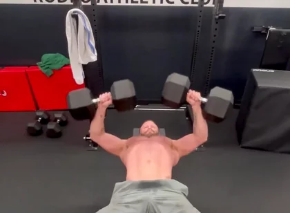 Hit a Pr on Dumbbell Bench Press