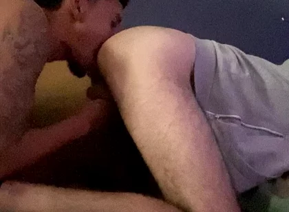 Eating Hubbys Ass