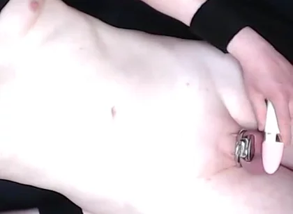 Redhead Boy in Vibrating Session