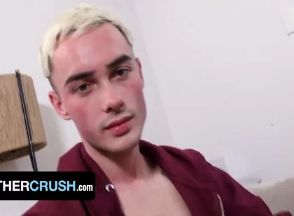 Blonde Twink Took Dick Pills And His Stepbrother Helped Him Get Rid Of His Boner - Joe Ex
