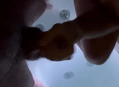 Hairy Bear Dominates: Hot Tub Oral, Rimming, Mutual Edging