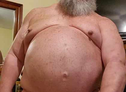 Daddy Bear Jacking His Cock