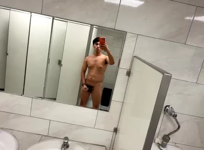 Masturbating in a Restroom