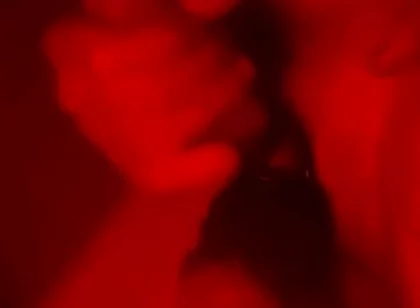 Oily Masturbation in Red Monochrome