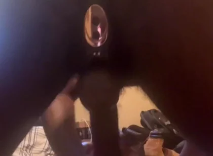 Stroking My BBC Butt Plug Deep in My Ass Fucking Silicone Pussy Doll