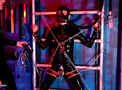 Chained up for Tom Baker's Electric Play