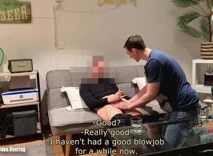 Curious Technician Invited Back to Get His Cock Sucked Again