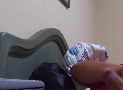 Amateur Hotel Masturbation with a Real Cumshot