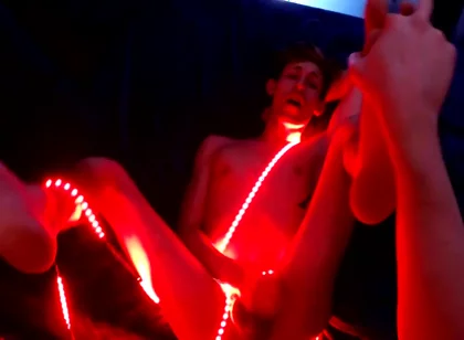 Blake Mast In Trace Gets A Lit-up Ass!