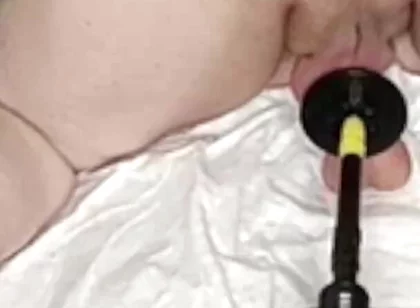 Chubby Show Ass After Fucked via Sex-machine