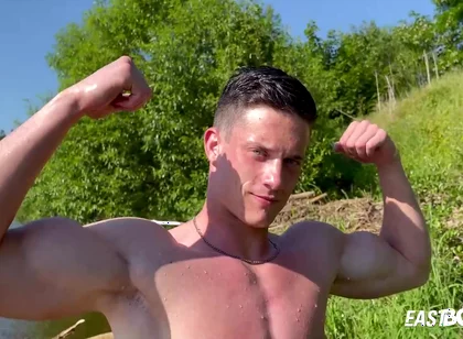 Hot Shirtless And Muscle Flexing - Bruce Harrelson