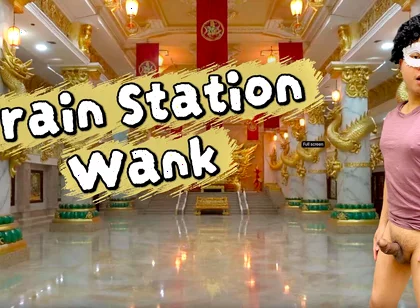 The Train Station Toilet Saved a Man After Getting His Cock Hard