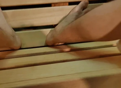 White Young Boy Outdoor and Sauna Cum