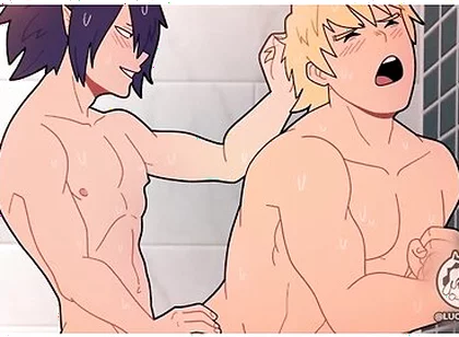 Car Toon - Tamaki Vs Mirio In The Gym Shower, Gay Porn Version Of The Anime My Hero Academia