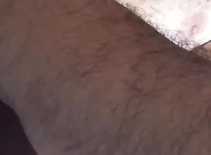 Fat Man Eats Like a Pig While Masturbating