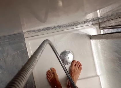 The Pig Shows You His Cumshot After Jerking off and Takes a Shower for You