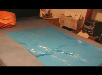 Nacked Humping Masturbation on a Plastik Foil