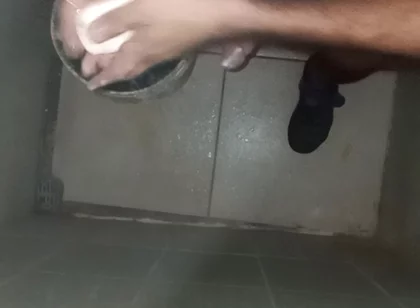 Slim Guy Takes His Shower to Masturbate