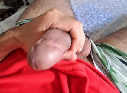 Jerking off Homemade and Cumming a Lot at the End!