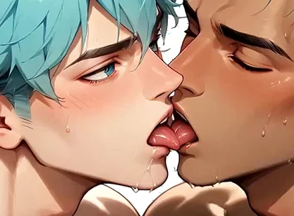 Have Bum Sex in the Jungle with a Blue-haired Hottie! Experience the Finest in Cum-filled XXX Gay Porn!