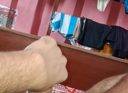 The Young Boy From the Desi Village, Full of Enthusiasm, Is Having Sex with His Hands.