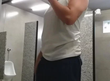 I Almost Got Caught Exposing Myself in the Gym Bathroom, and the Guys Saw Me