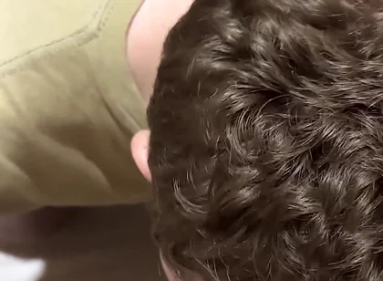 He Kisses My Big Hard Cock While I Pee