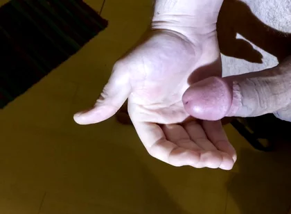 Quadruple Moaning Ruined Cumshot in My Hand