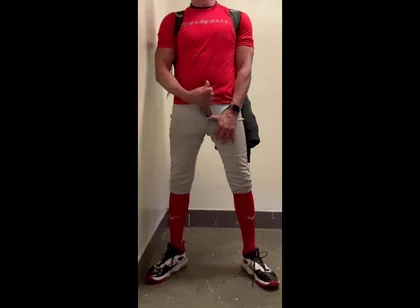 Baseball Dilf Jockdad87 Edges His Cock in Gear