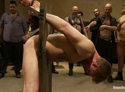 Bound And Suspended Upside Down While Roughly Fucked With Tantric Fitness, Will Swagger And Allen Silver