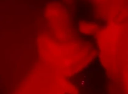 Oily Masturbation in Red Monochrome
