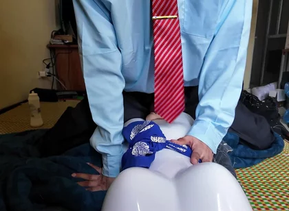 Middle-aged Man Has Sex with His Toys
