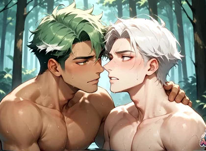 Unleash Your Horny Side with This Muscled Fellow in a Handsome Fuckfest Through the Forest! Experience the Ultimate Gay