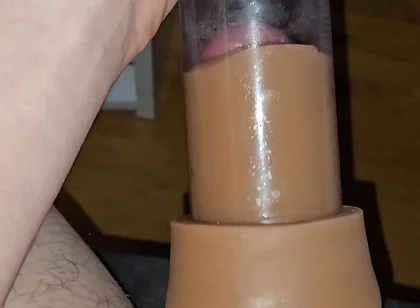 My Dick Vs Vacuum Pump - Watching It Get Bigger