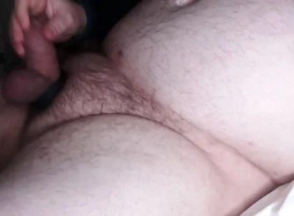 Fat Stepdaddy Jerks of His Hairy Wolf Cock and Cums with Cockring